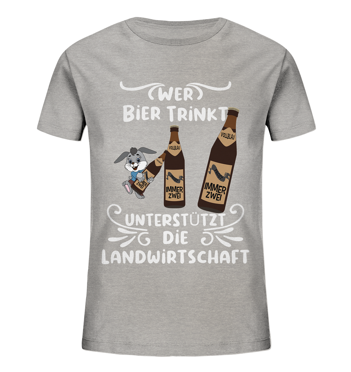 Wer Bier trinkt unterstützt die Landwirtschaft, Party- Shirt - Kids Organic Shirt