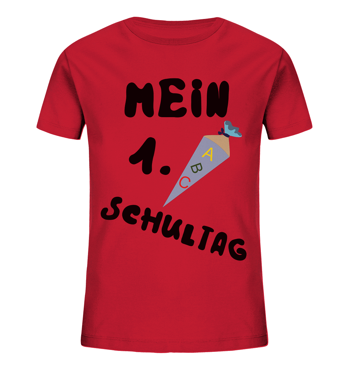 1. Schultag, Einschulung, Zuckettüte - Kids Organic Shirt