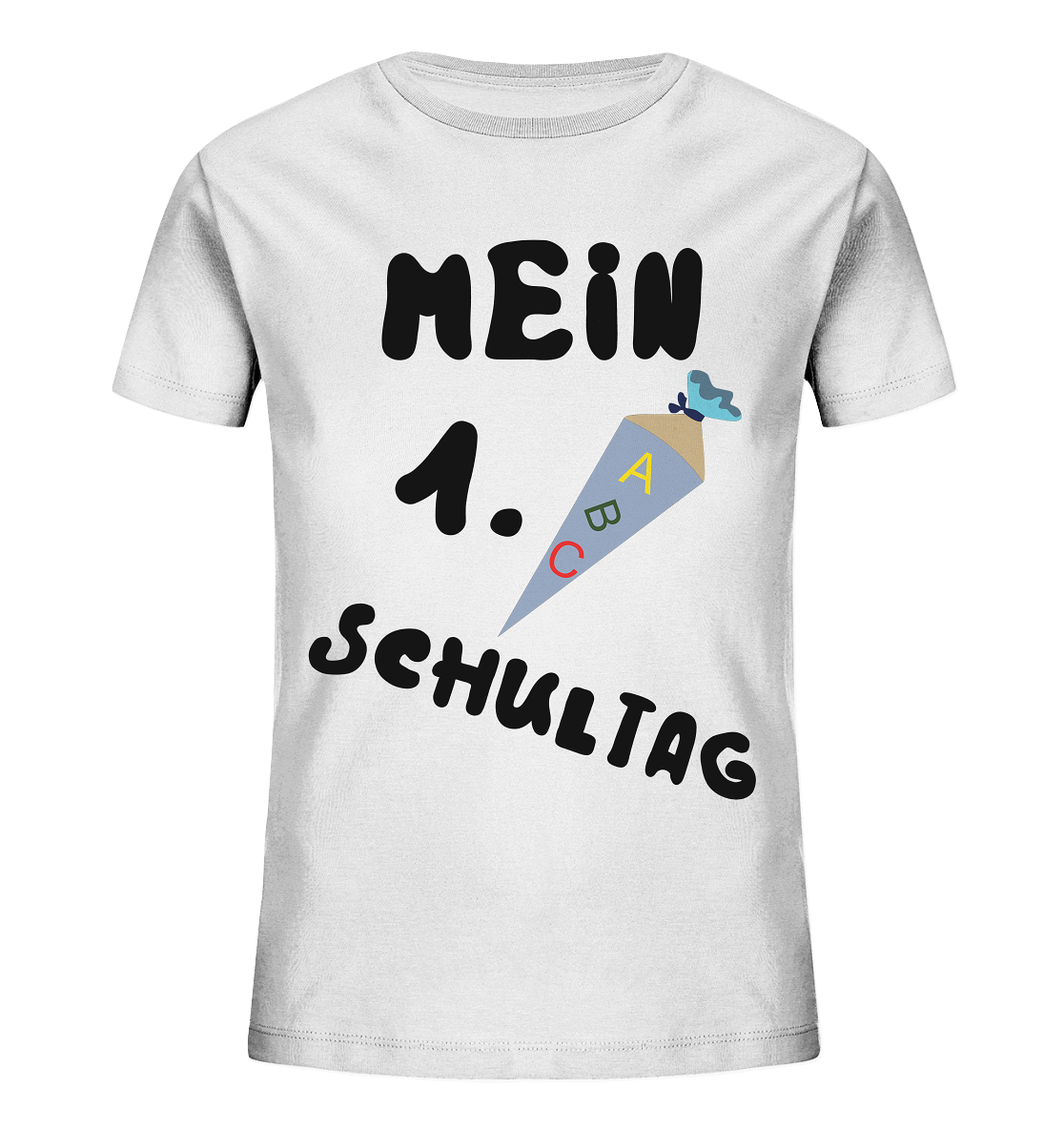 1. Schultag, Einschulung, Zuckettüte - Kids Organic Shirt