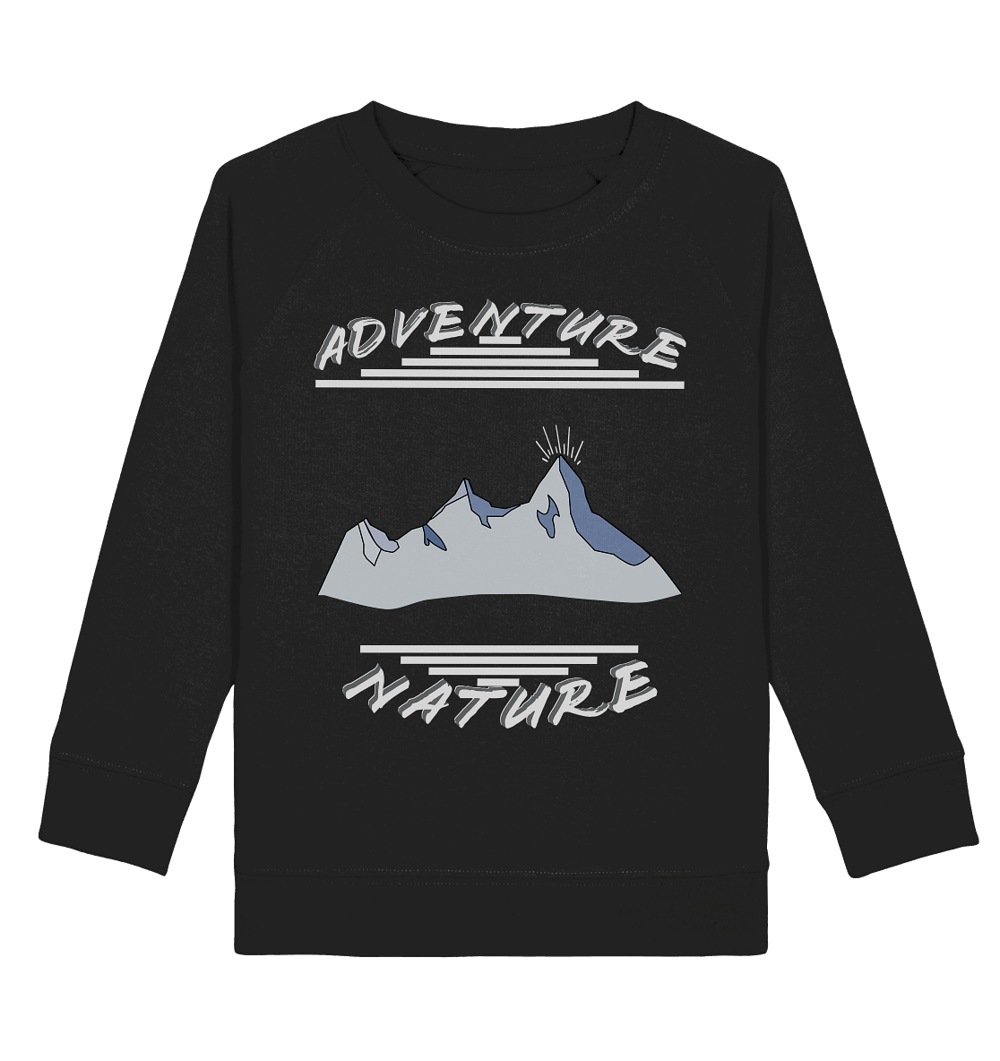 Adventure Nature, Abenteuer Natur, Camping, Geocaching - Kids Organic Sweatshirt