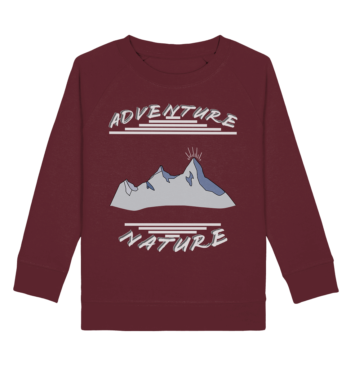 Adventure Nature, Abenteuer Natur, Camping, Geocaching - Kids Organic Sweatshirt