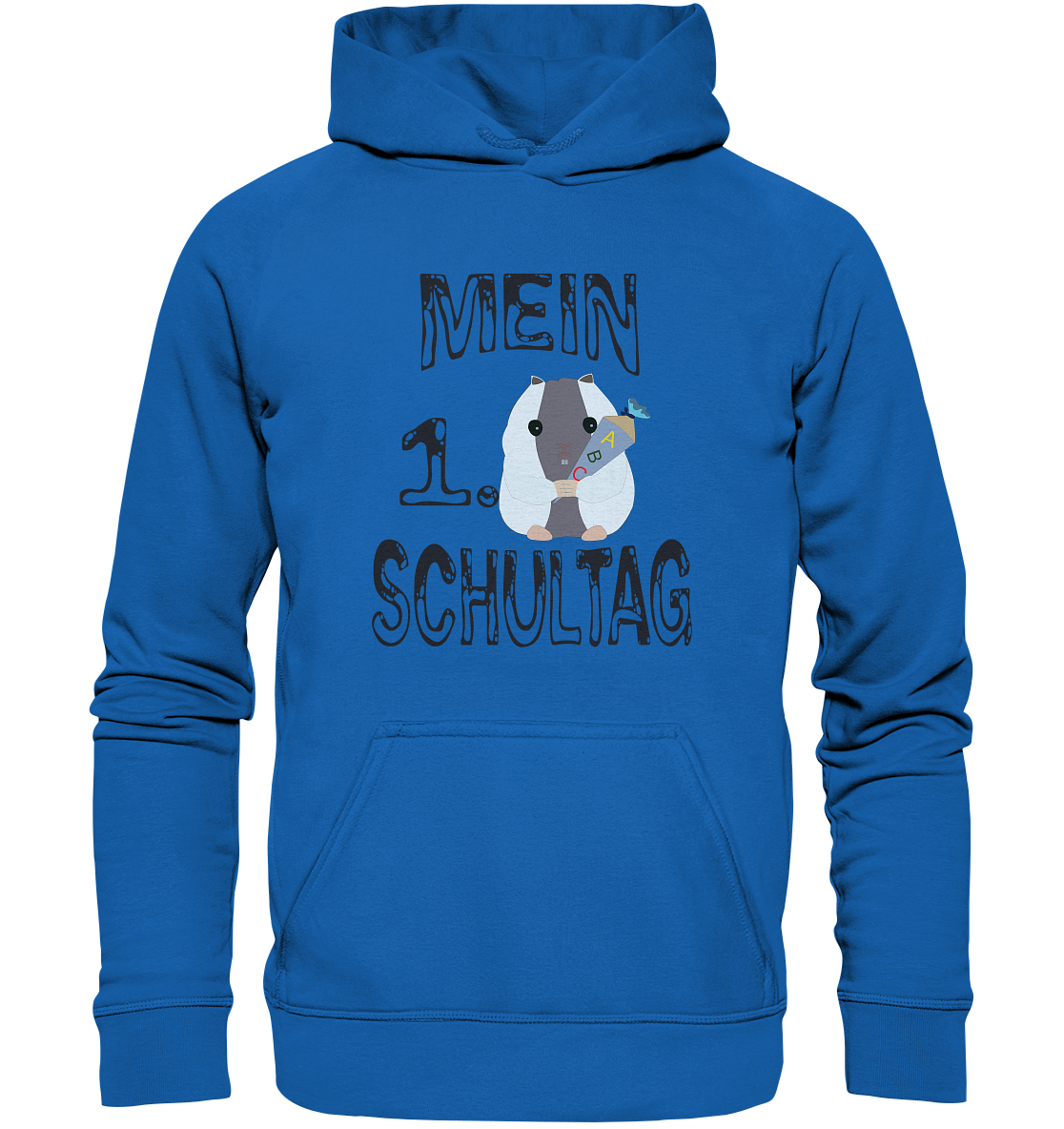Schulanfang Schwarzes Design, Einschulung, Zuckettüte - Kids Premium Hoodie