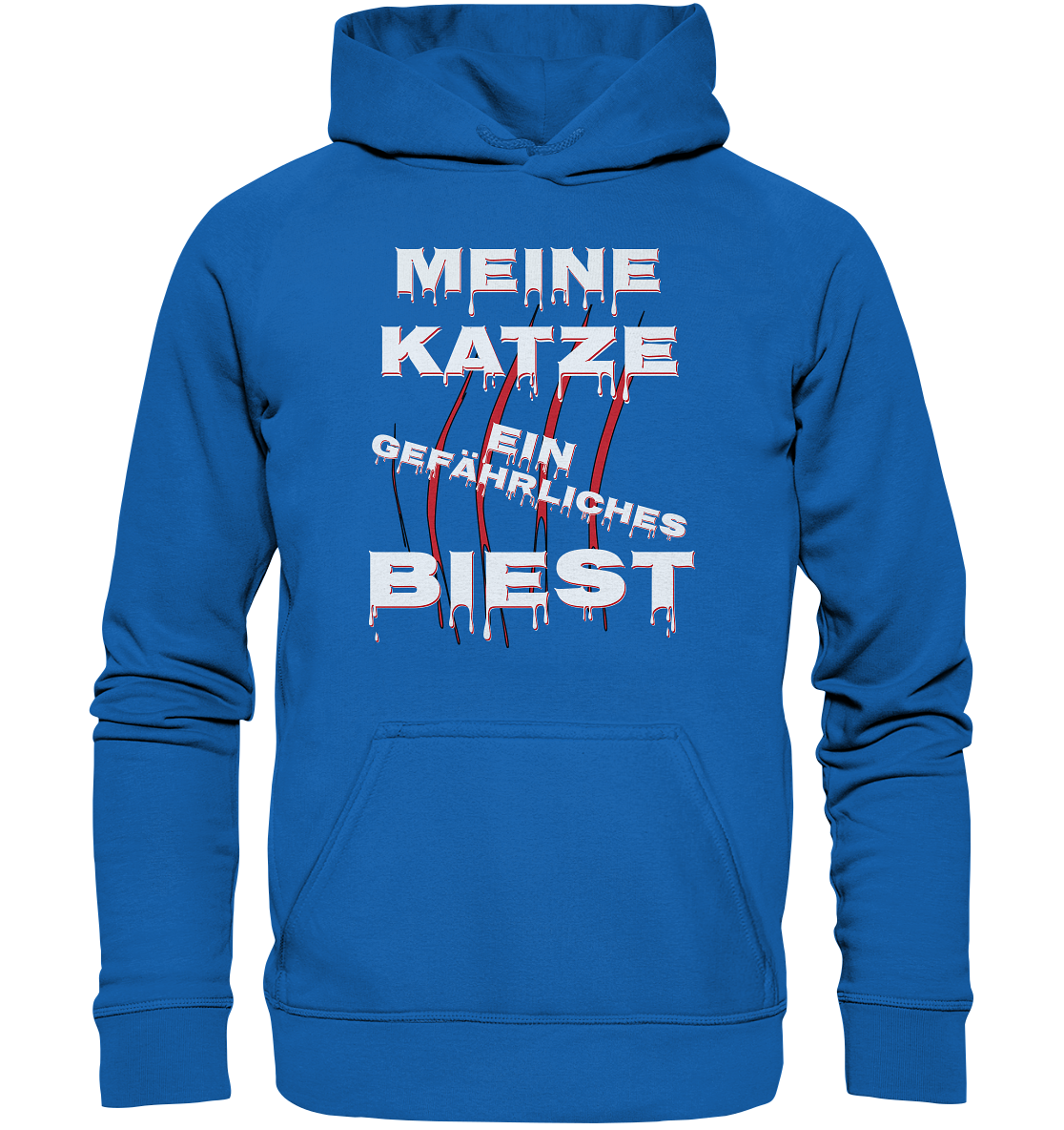Meine Katze - Ein gefährliches Biest - Statement - Streetwear - Kids Premium Hoodie