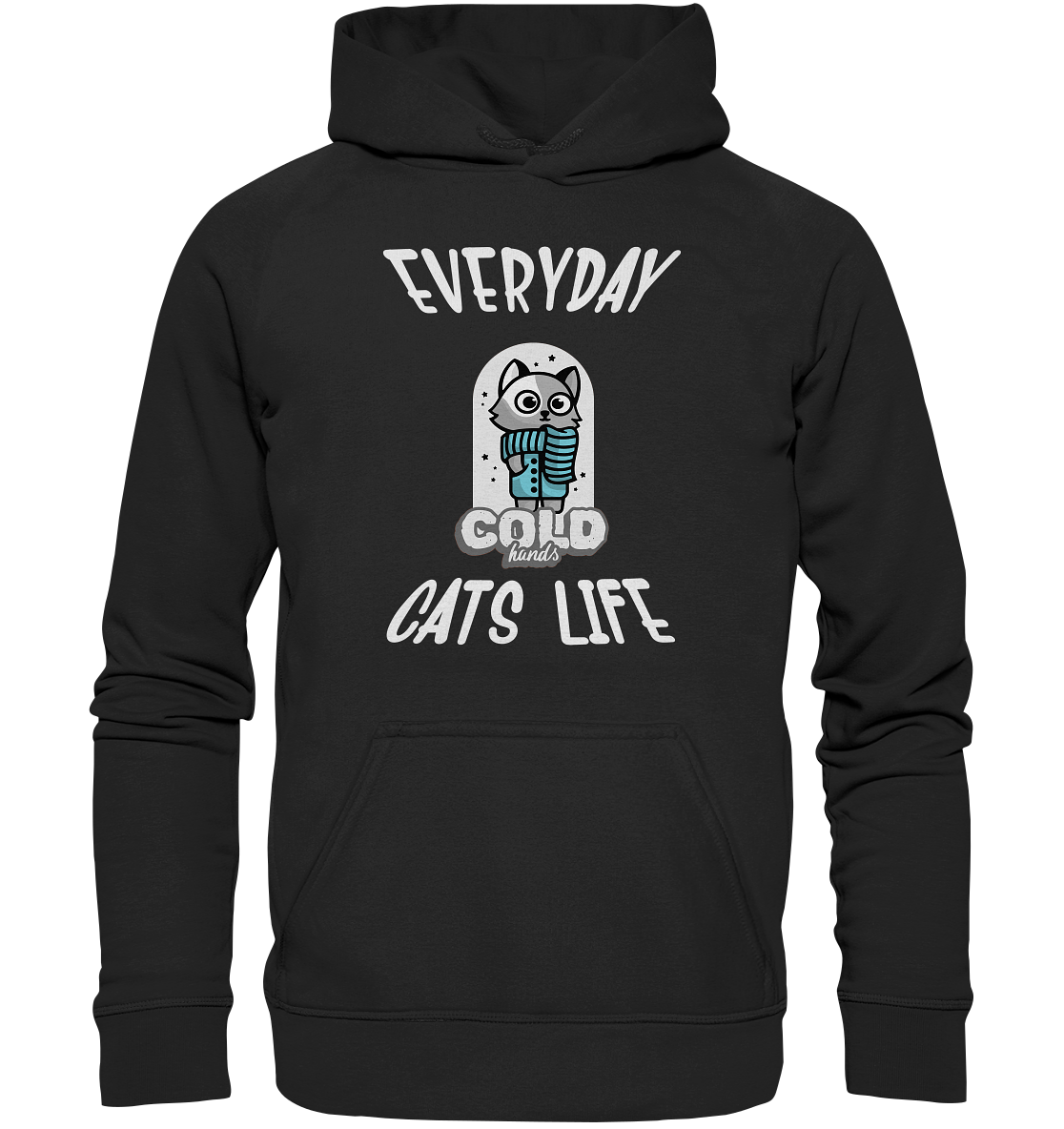 Katzenleben- Everyday Cats Life Cold Hands, Katzenliebhaber, Tierfreund - Kids Premium Hoodie