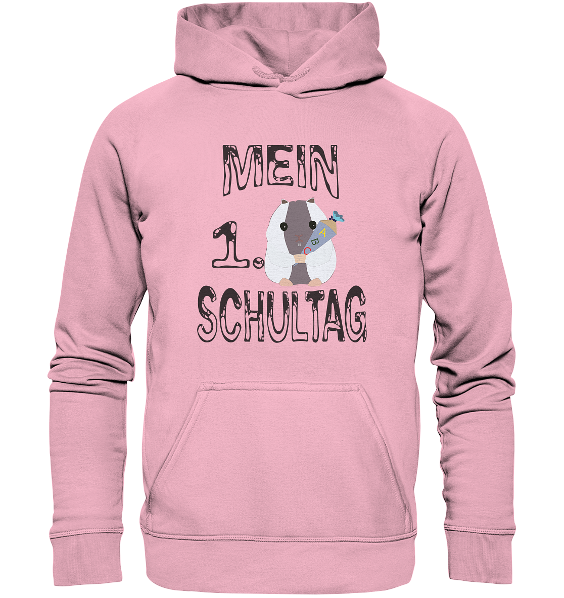 Schulanfang Schwarzes Design, Einschulung, Zuckettüte - Kids Premium Hoodie