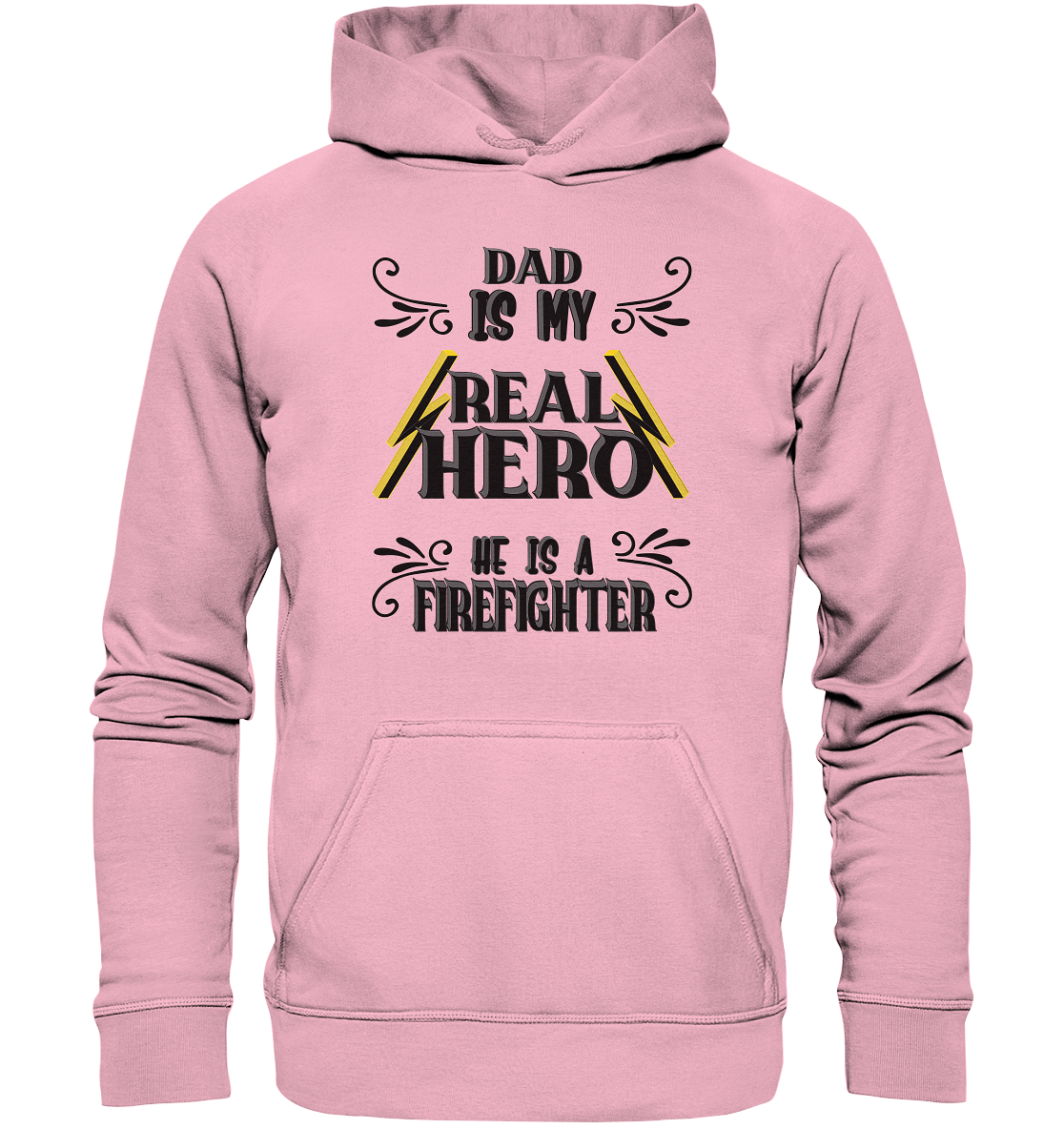 My Real Hero, Firefighter Dad - Kids Premium Hoodie