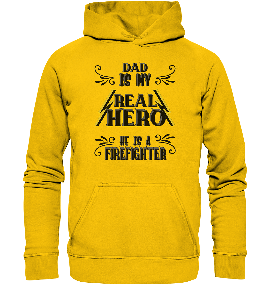 My Real Hero, Firefighter Dad - Kids Premium Hoodie