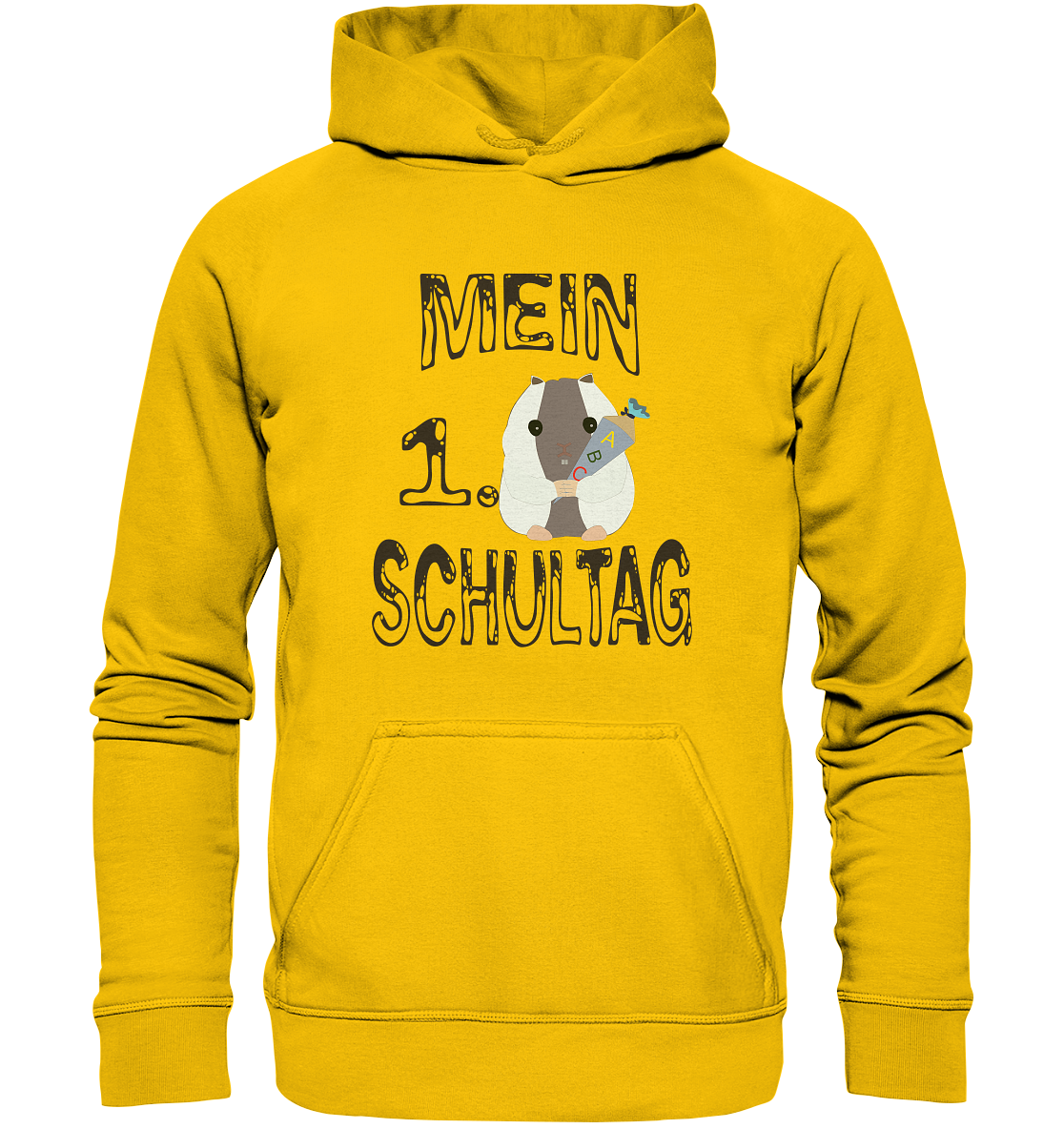 Schulanfang Schwarzes Design, Einschulung, Zuckettüte - Kids Premium Hoodie