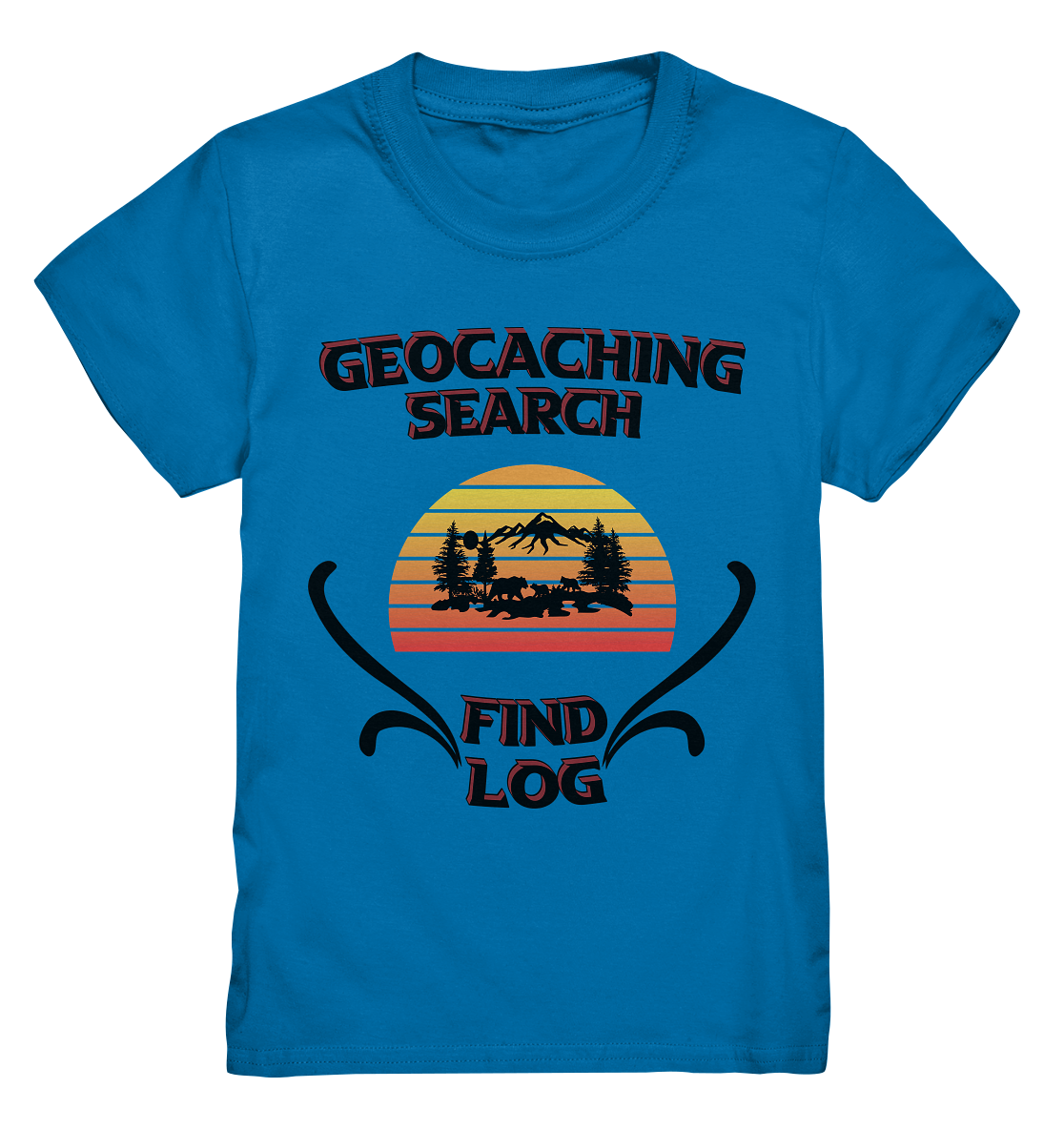 Geocaching, Suchen, Finden und Log, Geocaches - Kids Premium Shirt