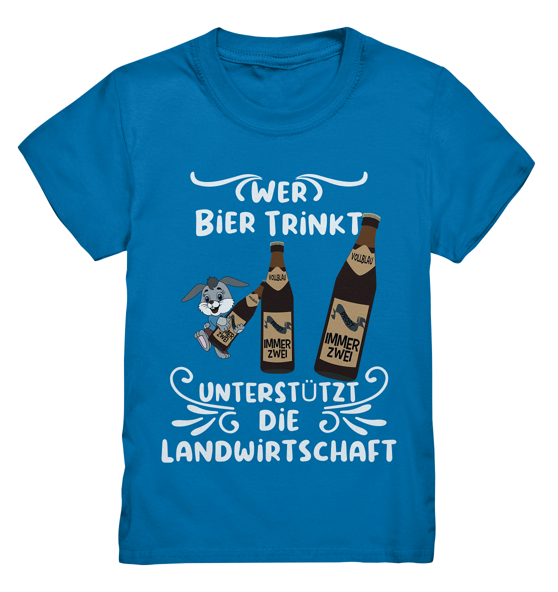 Wer Bier trinkt unterstützt die Landwirtschaft, Party- Shirt - Kids Premium Shirt