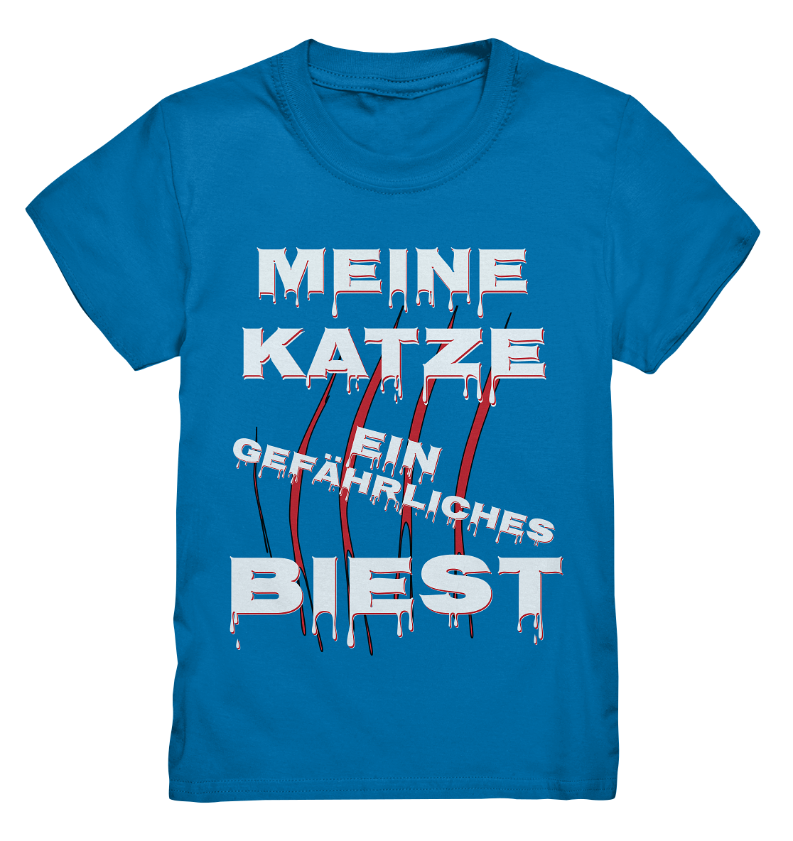 Meine Katze - Ein gefährliches Biest - Statement - Streetwear - Kids Premium Shirt
