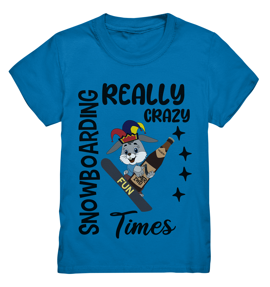 Snowboarding, really crazy, Osterhase mit Bierflasche - Kids Premium Shirt