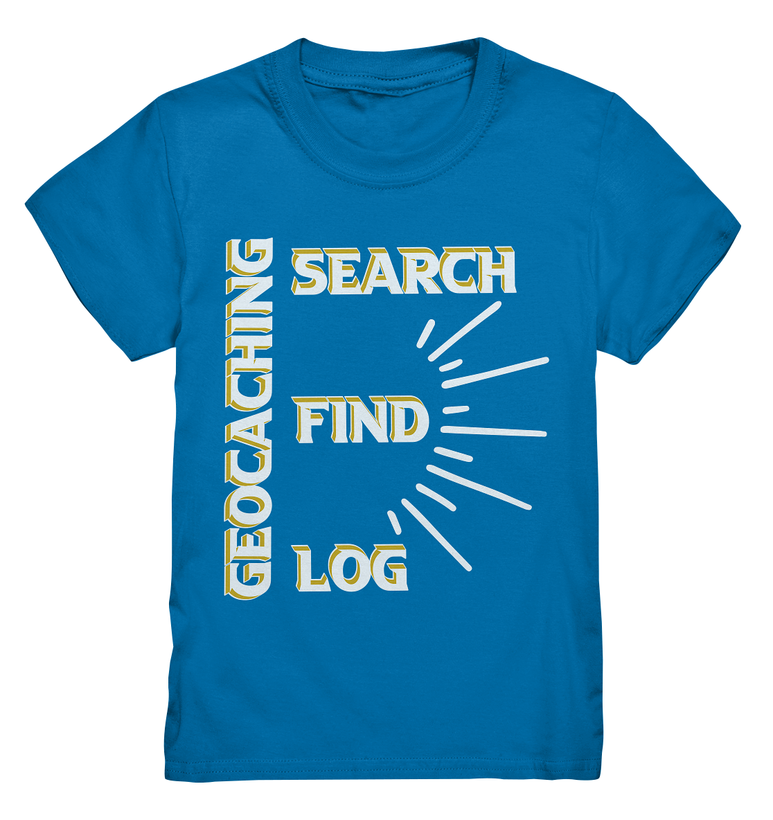 Geocaching-SEARCH-FIND-LOG, Cache Helles Disign - Kids Premium Shirt