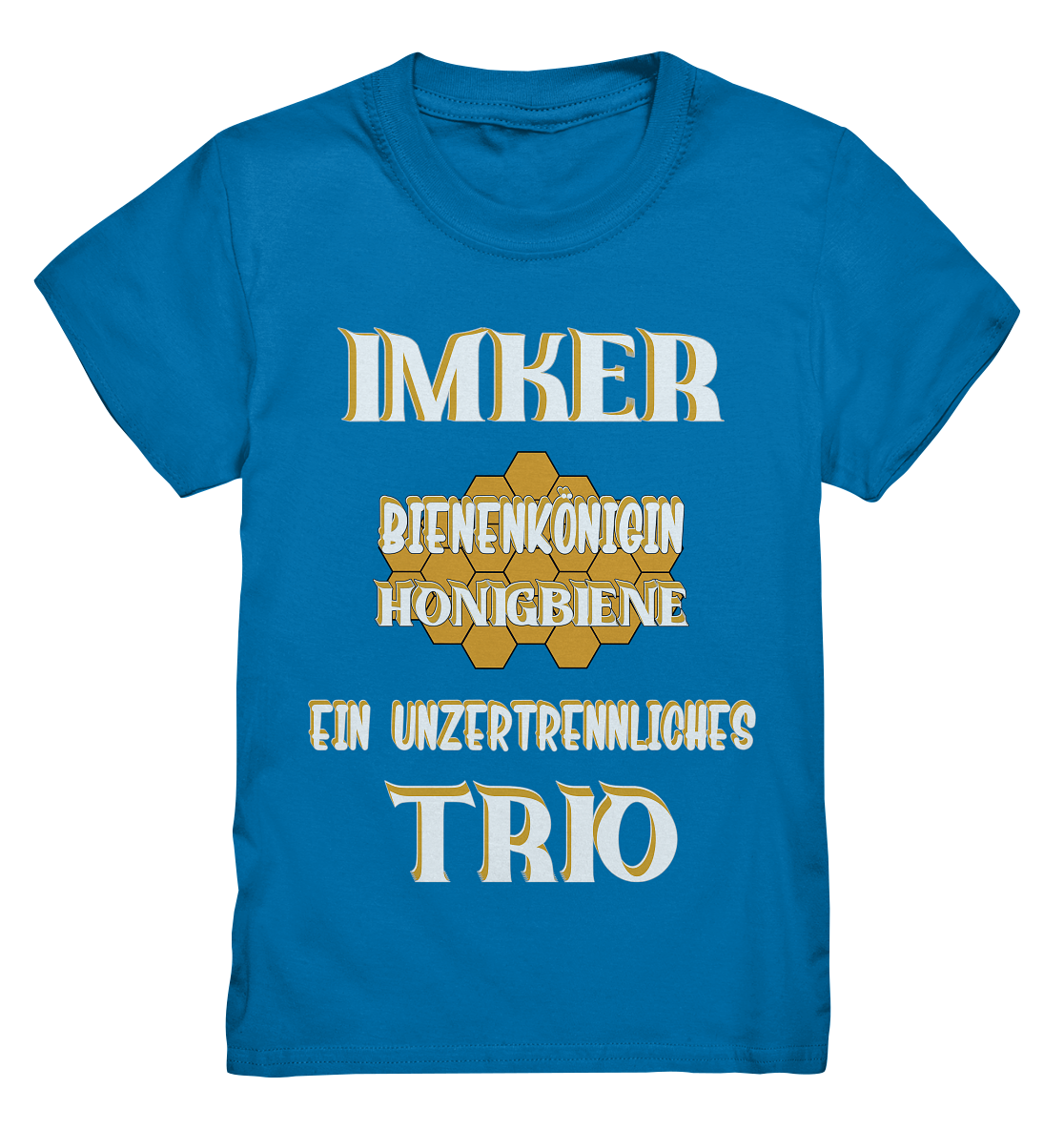 Imker- Bienenkönigin und Honigbiene, einTeam, Pfleger und Schützer von Bienen - Kids Premium Shirt