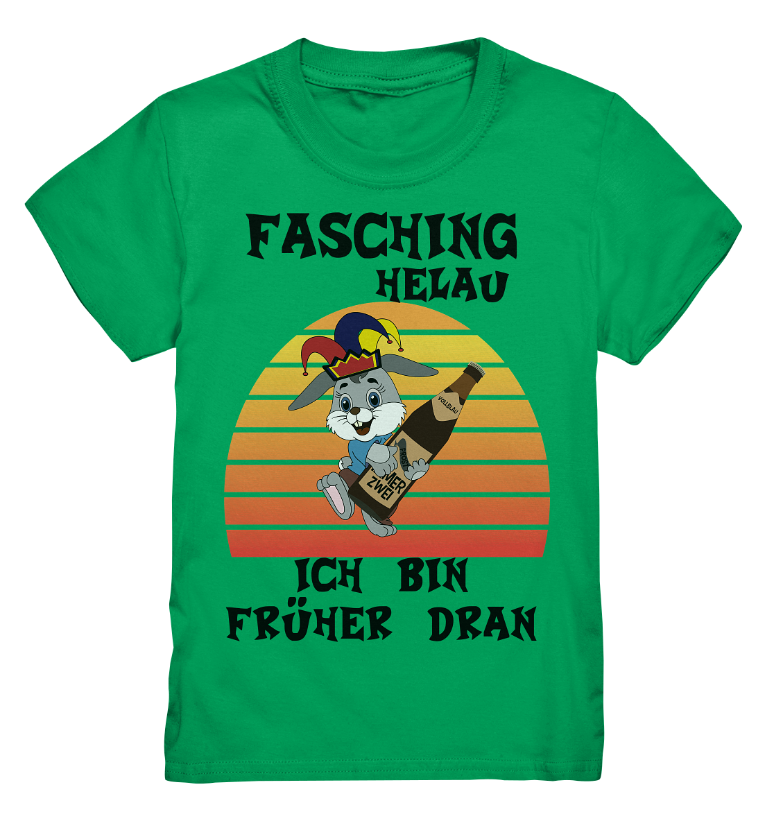Fasching Helau, Osterhase feiert Karneval, Helau - Kids Premium Shirt