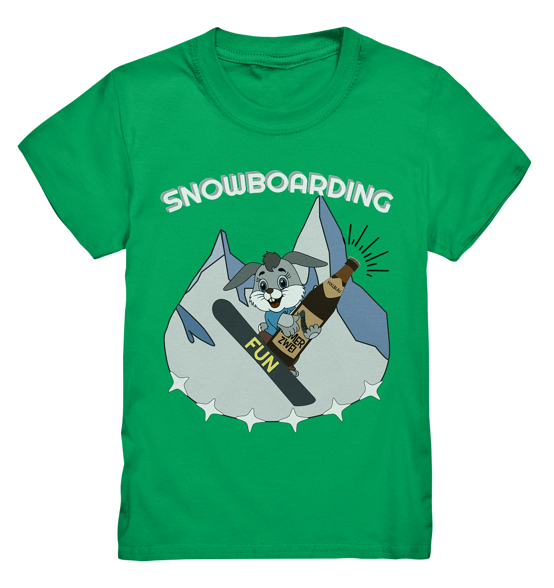 Snowboarder, Apres- Ski, Party danach, Piste, Helles Design - Kids Premium Shirt