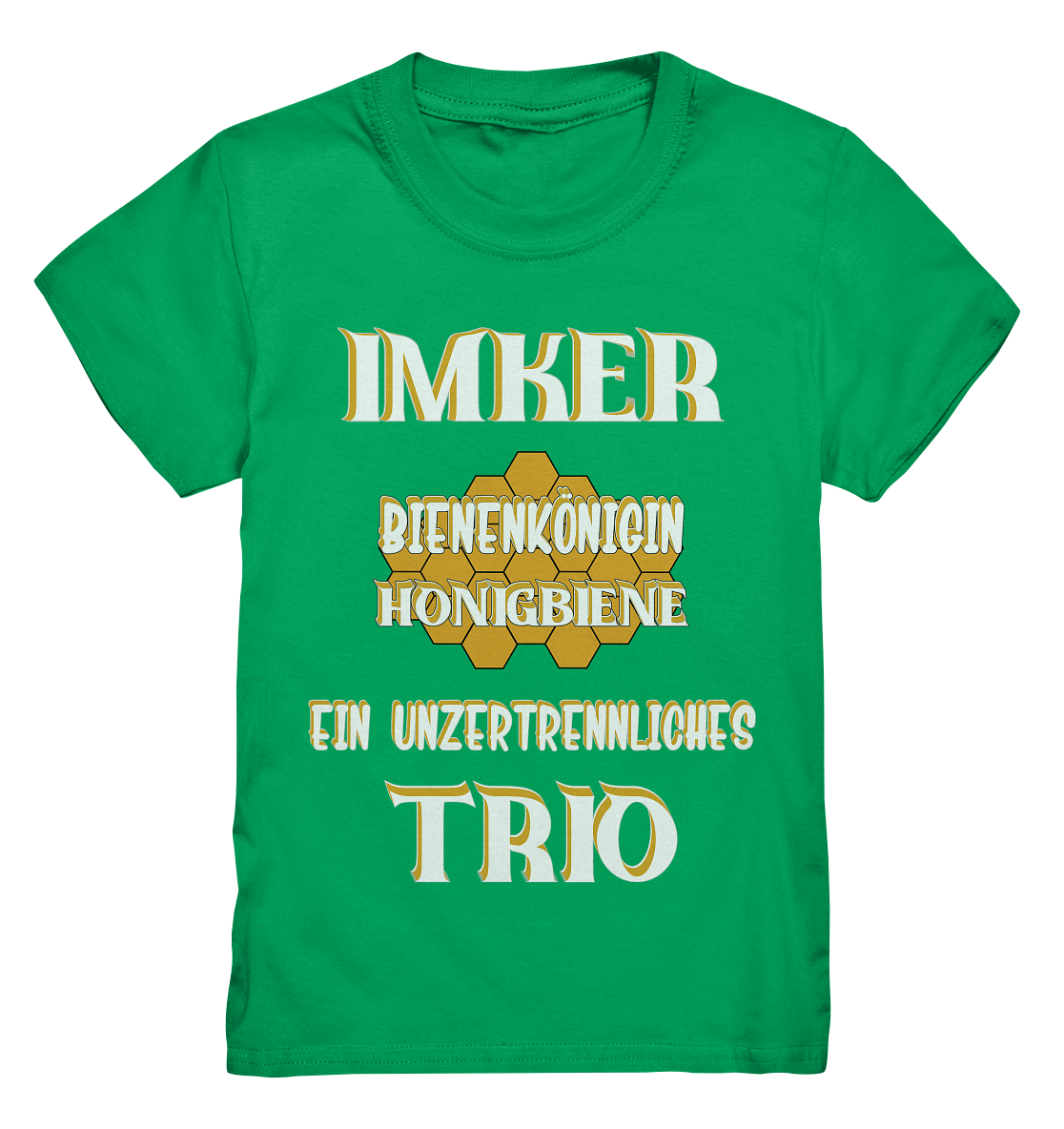Imker- Bienenkönigin und Honigbiene, einTeam, Pfleger und Schützer von Bienen - Kids Premium Shirt
