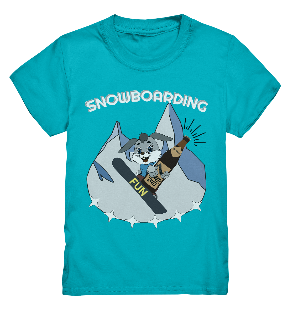 Snowboarder, Apres- Ski, Party danach, Piste, Helles Design - Kids Premium Shirt
