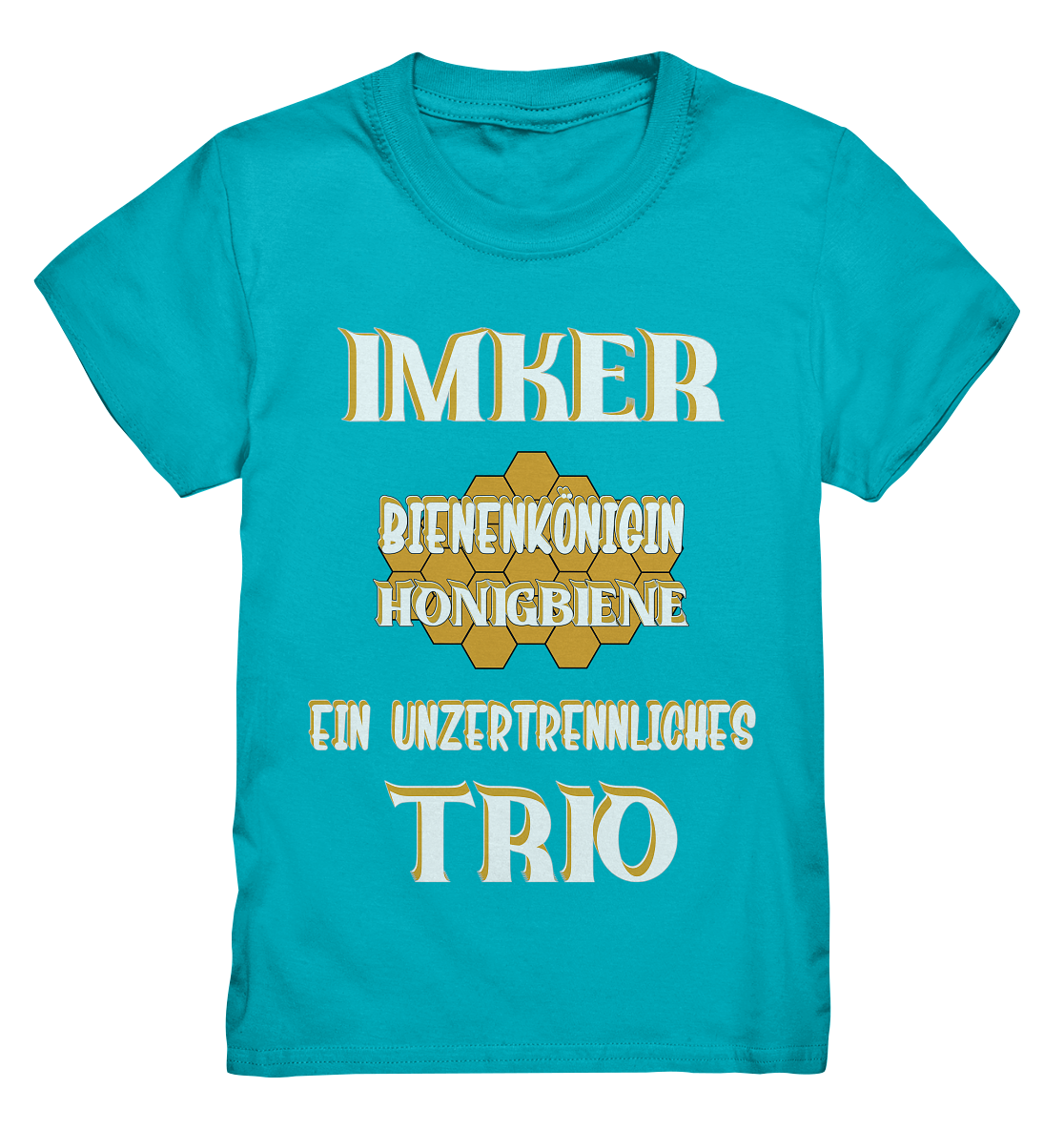 Imker- Bienenkönigin und Honigbiene, einTeam, Pfleger und Schützer von Bienen - Kids Premium Shirt
