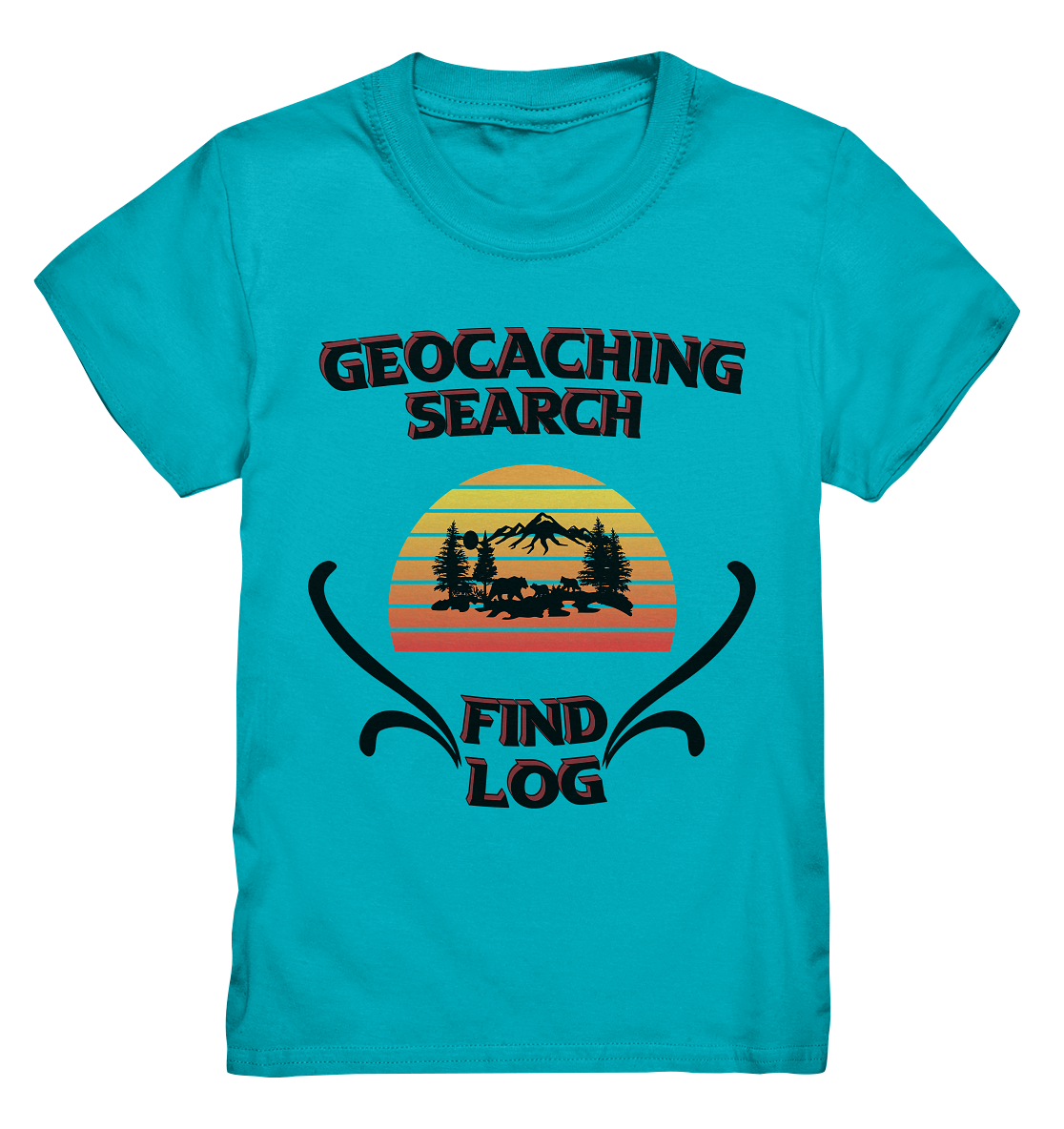 Geocaching, Suchen, Finden und Log, Geocaches - Kids Premium Shirt