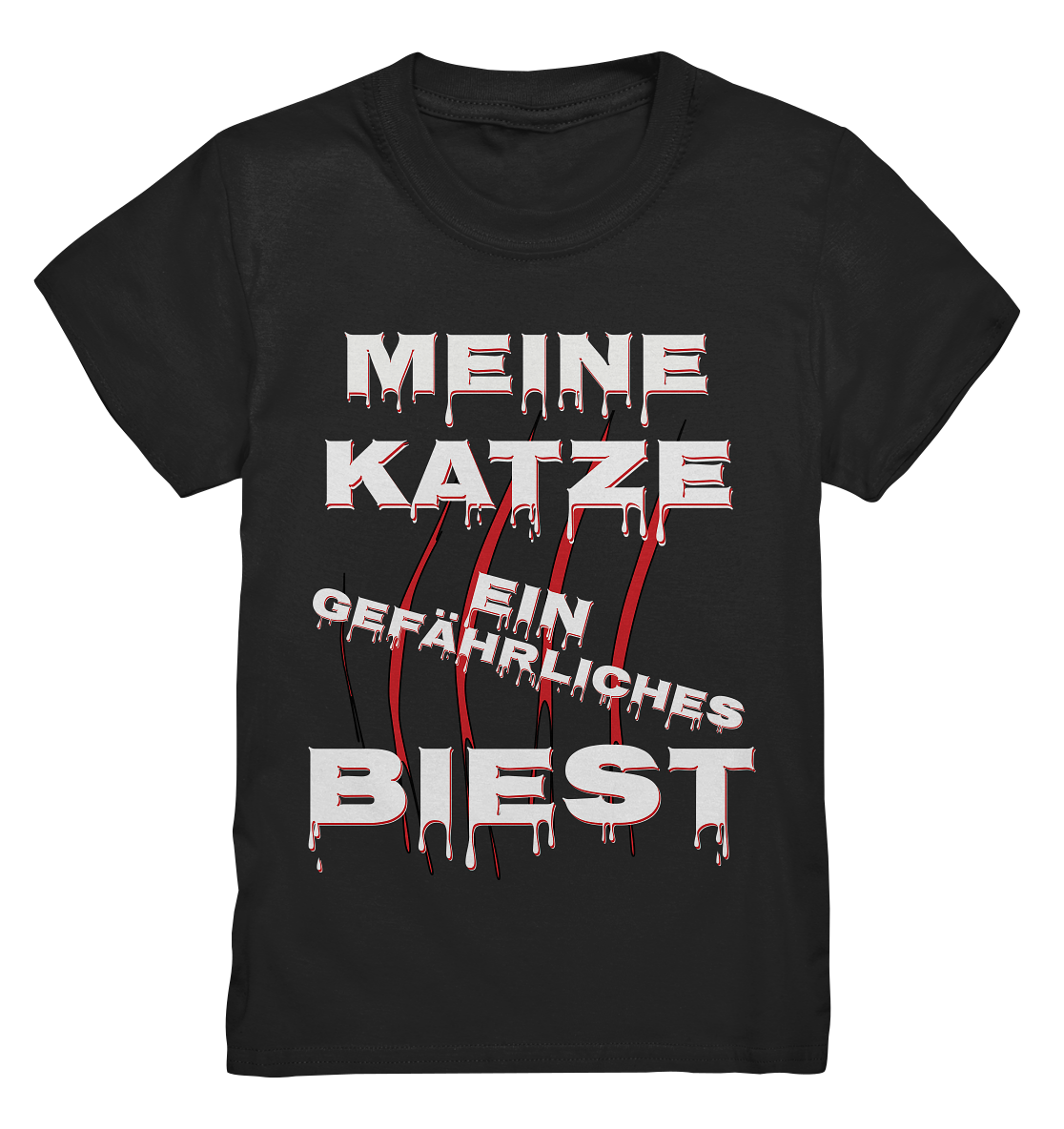 Meine Katze - Ein gefährliches Biest - Statement - Streetwear - Kids Premium Shirt