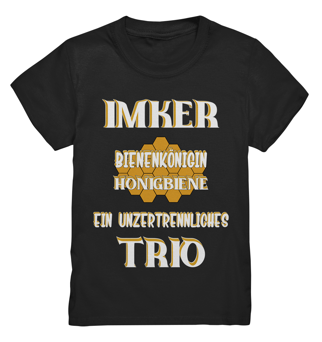 Imker- Bienenkönigin und Honigbiene, einTeam, Pfleger und Schützer von Bienen - Kids Premium Shirt
