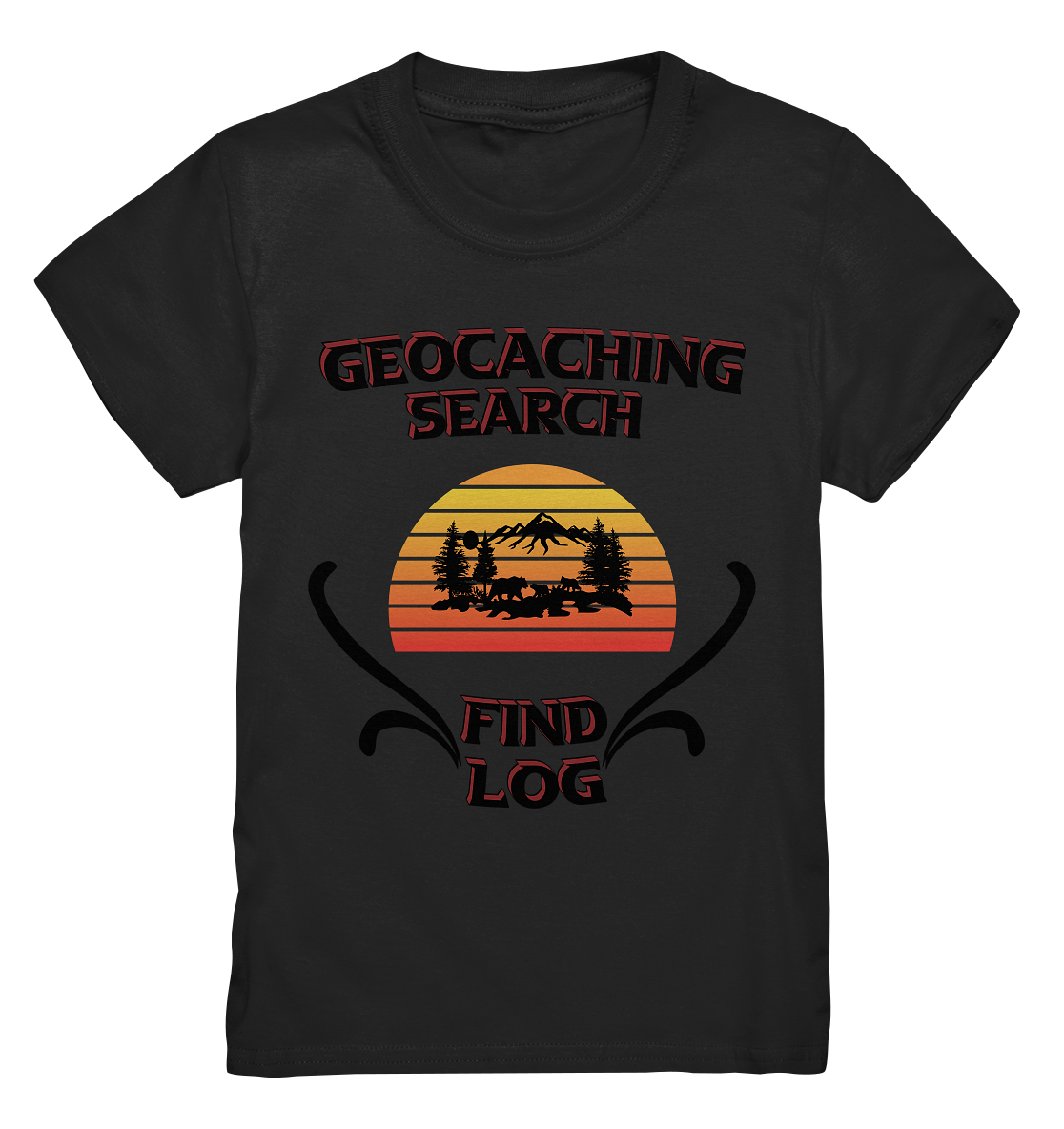 Geocaching, Suchen, Finden und Log, Geocaches - Kids Premium Shirt