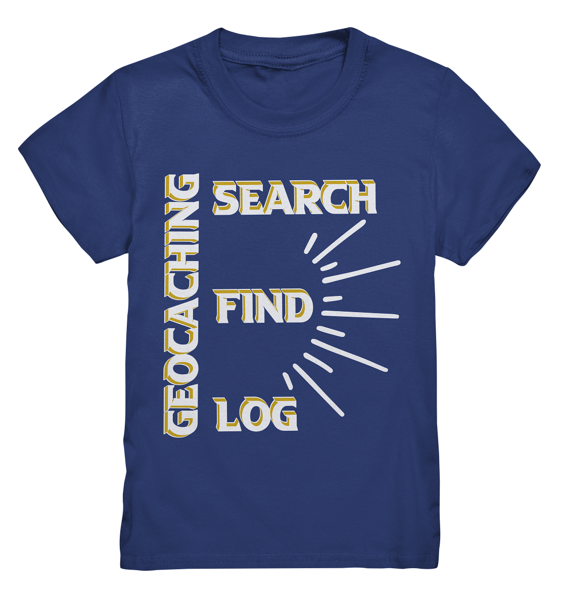 Geocaching-SEARCH-FIND-LOG, Cache Helles Disign - Kids Premium Shirt