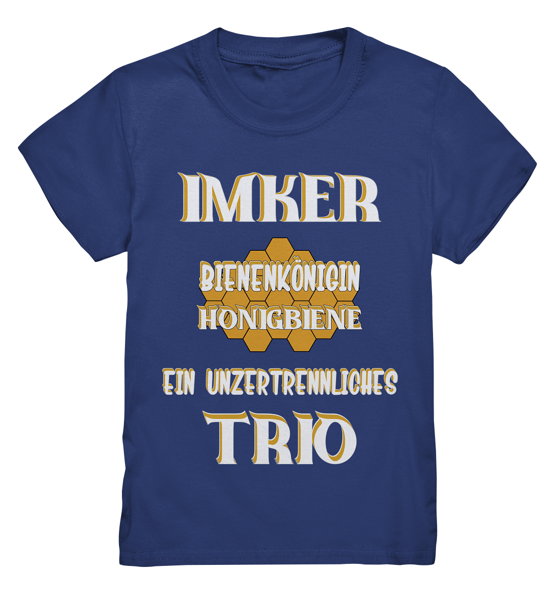 Imker- Bienenkönigin und Honigbiene, einTeam, Pfleger und Schützer von Bienen - Kids Premium Shirt