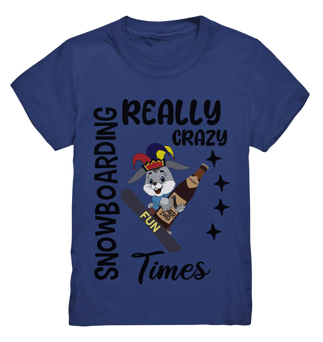 Snowboarding, really crazy, Osterhase mit Bierflasche - Kids Premium Shirt