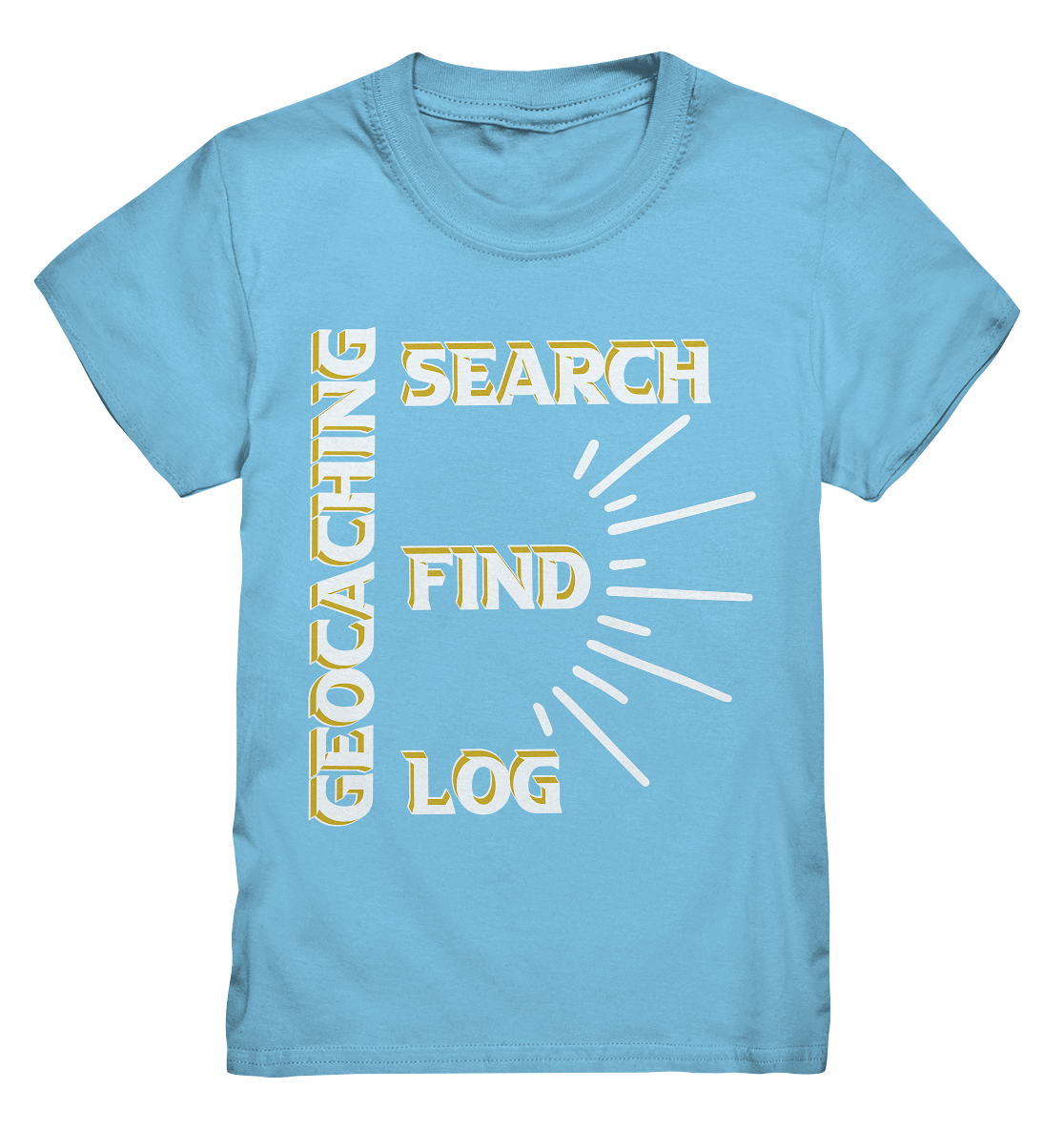 Geocaching-SEARCH-FIND-LOG, Cache Helles Disign - Kids Premium Shirt