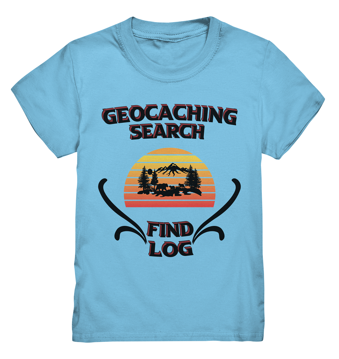 Geocaching, Suchen, Finden und Log, Geocaches - Kids Premium Shirt