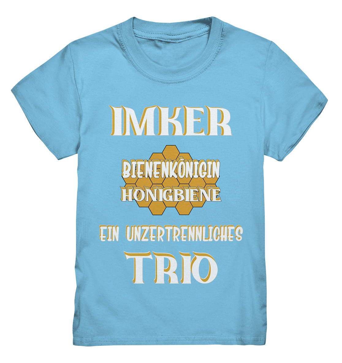 Imker- Bienenkönigin und Honigbiene, einTeam, Pfleger und Schützer von Bienen - Kids Premium Shirt