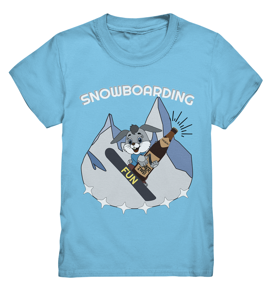 Snowboarder, Apres- Ski, Party danach, Piste, Helles Design - Kids Premium Shirt