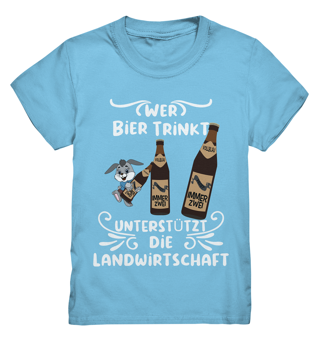 Wer Bier trinkt unterstützt die Landwirtschaft, Party- Shirt - Kids Premium Shirt