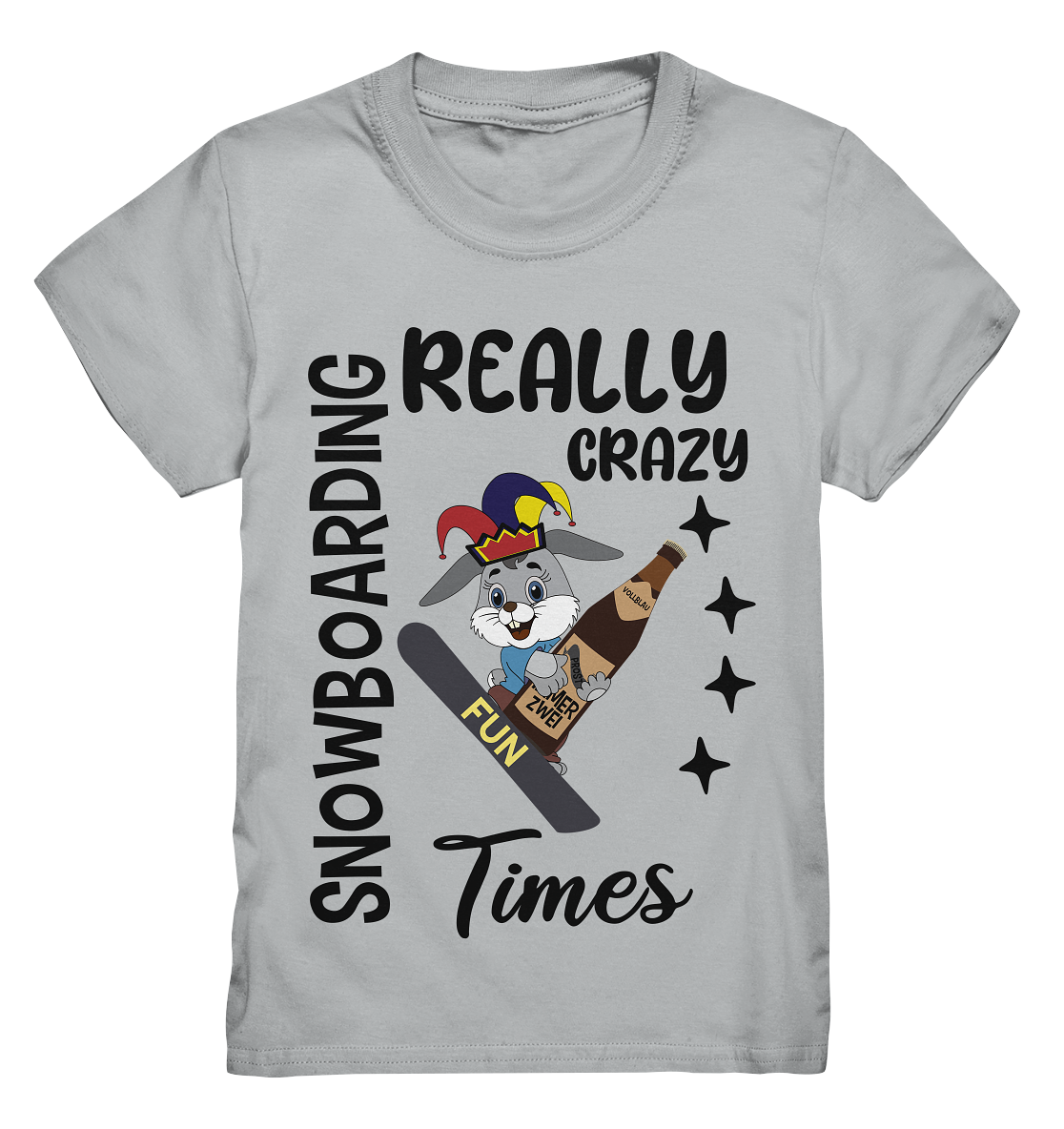 Snowboarding, really crazy, Osterhase mit Bierflasche - Kids Premium Shirt