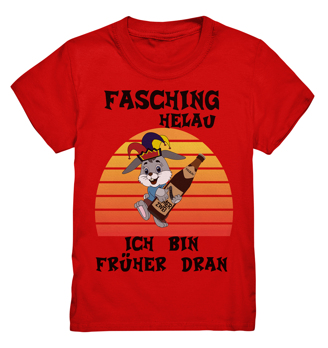 Fasching Helau, Osterhase feiert Karneval, Helau - Kids Premium Shirt