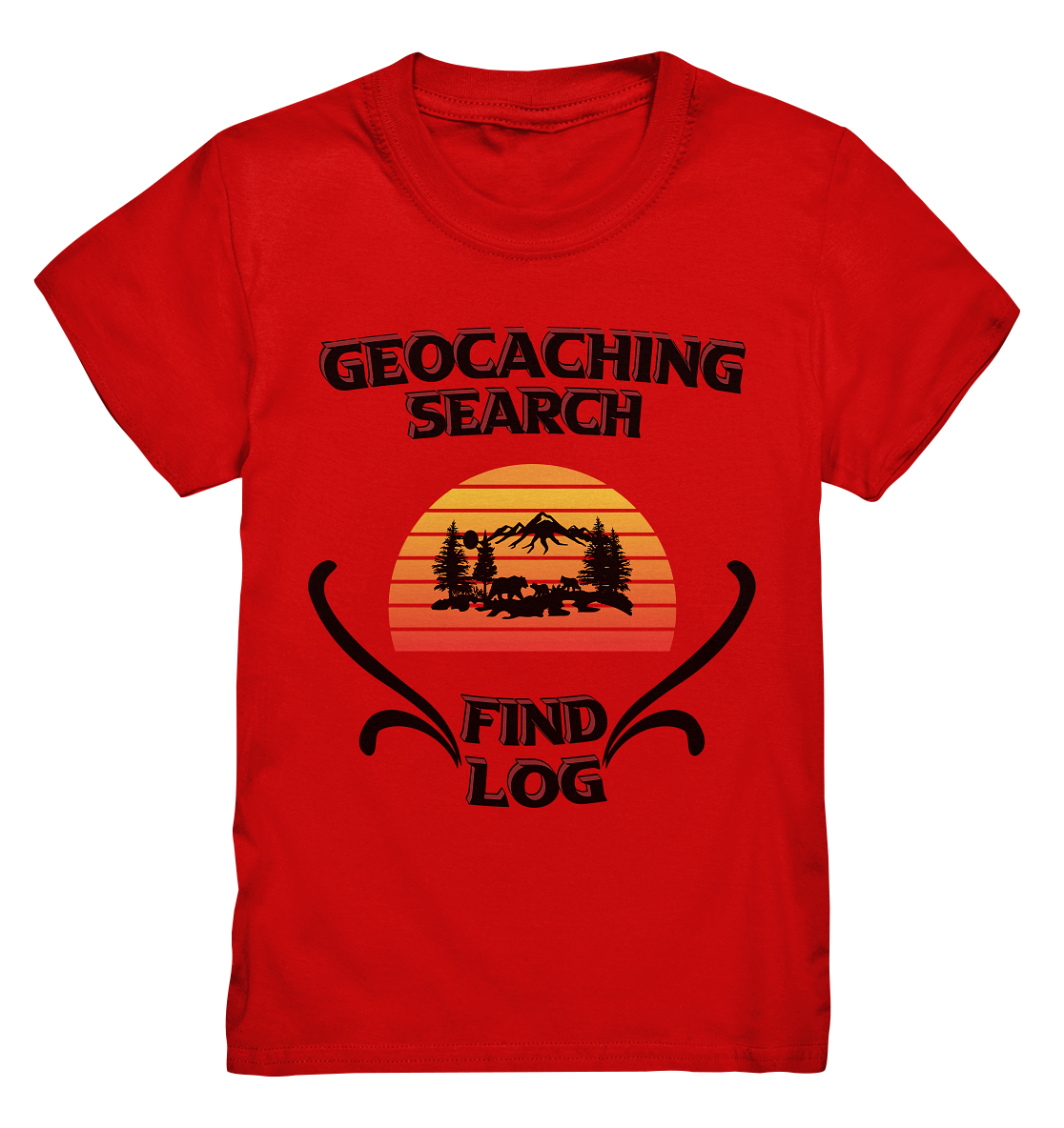 Geocaching, Suchen, Finden und Log, Geocaches - Kids Premium Shirt