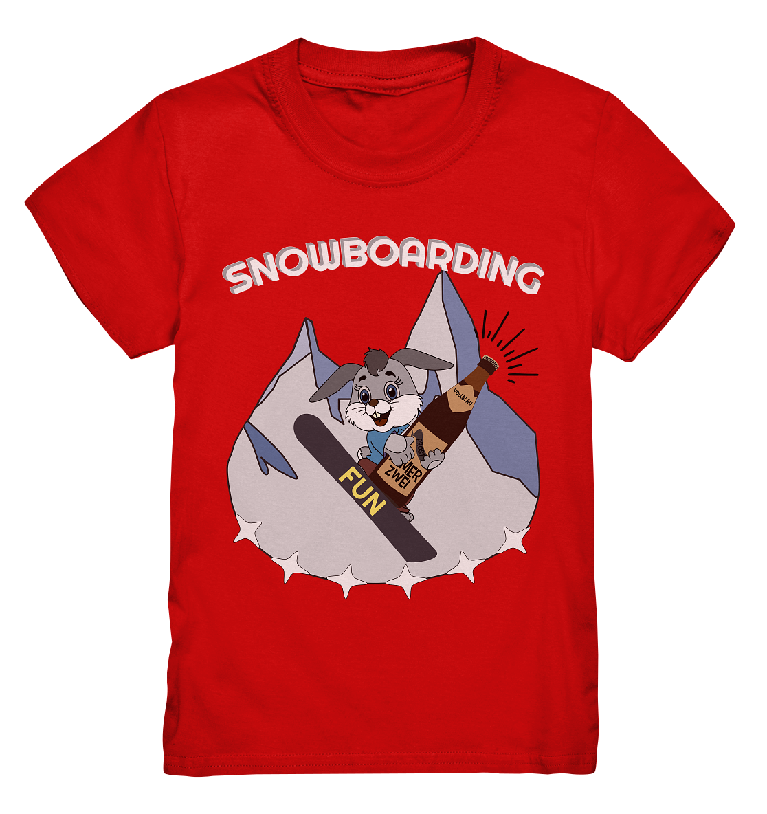Snowboarder, Apres- Ski, Party danach, Piste, Helles Design - Kids Premium Shirt