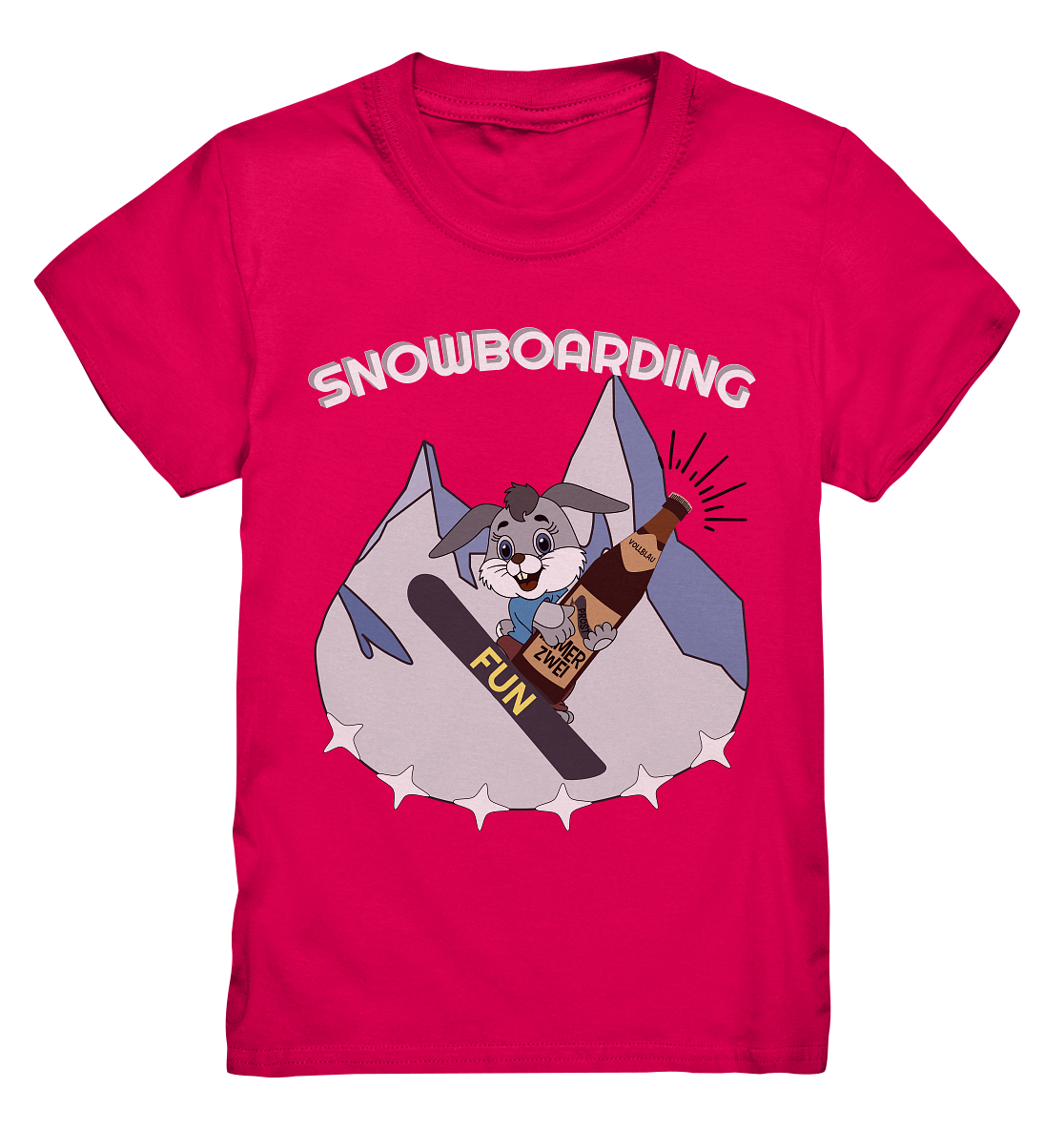 Snowboarder, Apres- Ski, Party danach, Piste, Helles Design - Kids Premium Shirt