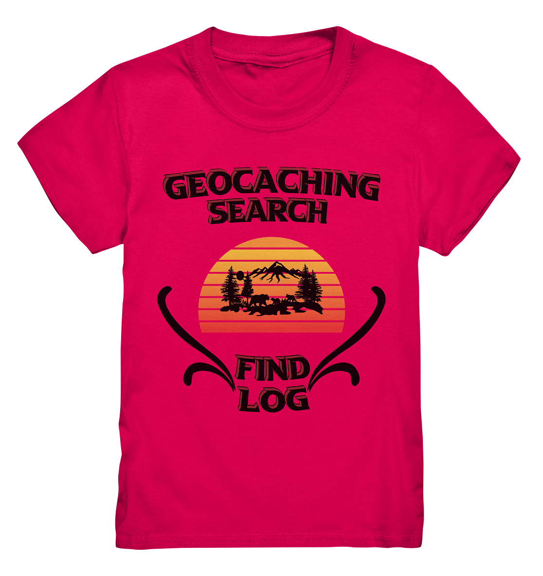 Geocaching, Suchen, Finden und Log, Geocaches - Kids Premium Shirt