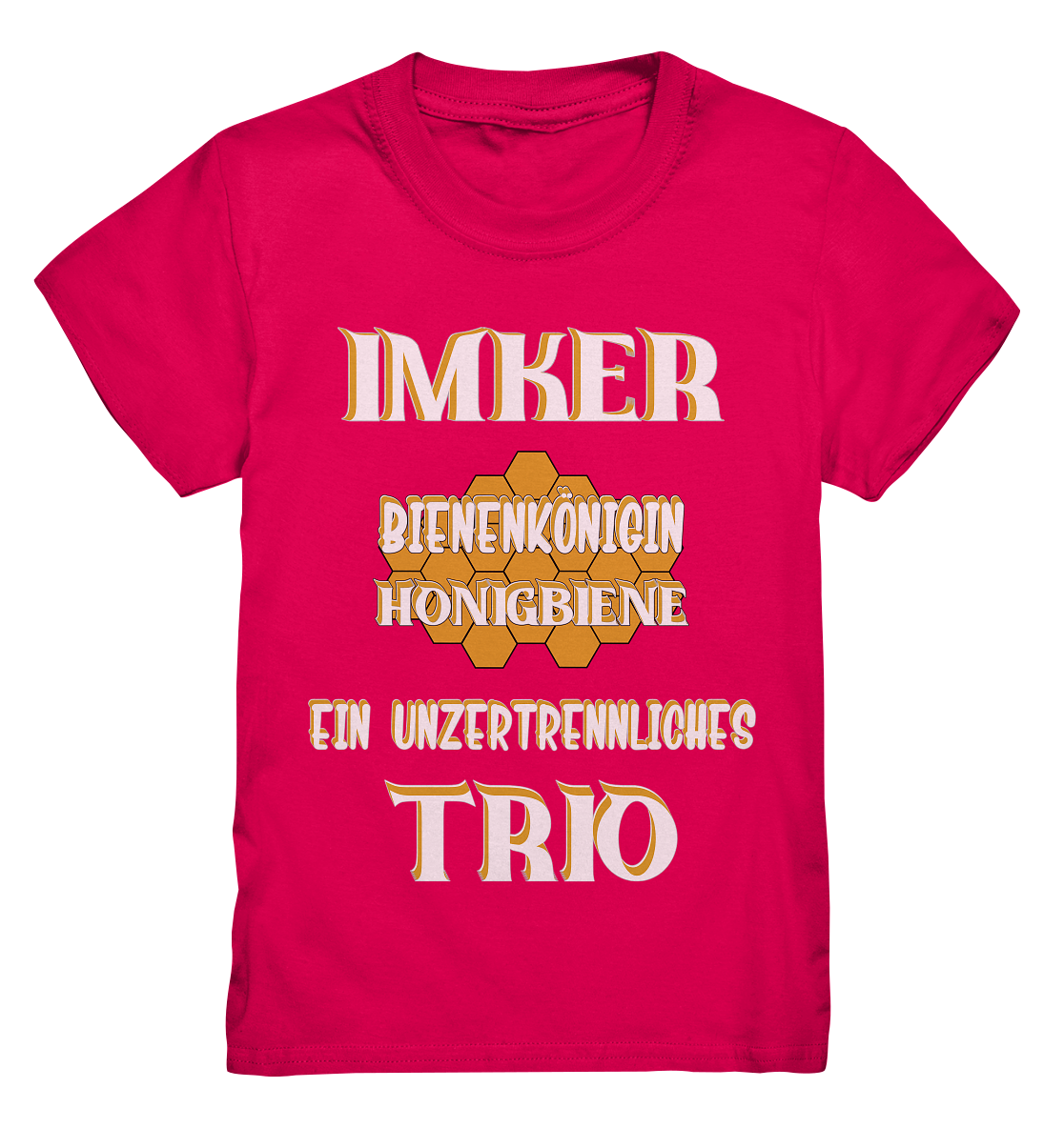 Imker- Bienenkönigin und Honigbiene, einTeam, Pfleger und Schützer von Bienen - Kids Premium Shirt