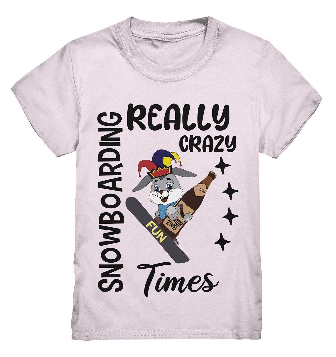 Snowboarding, really crazy, Osterhase mit Bierflasche - Kids Premium Shirt