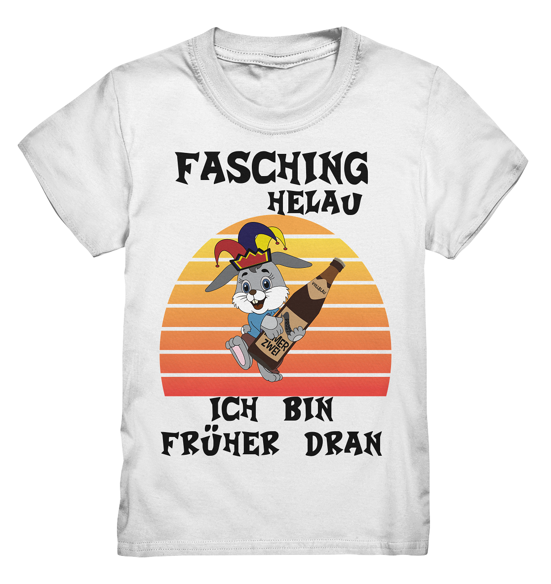 Fasching Helau, Osterhase feiert Karneval, Helau - Kids Premium Shirt