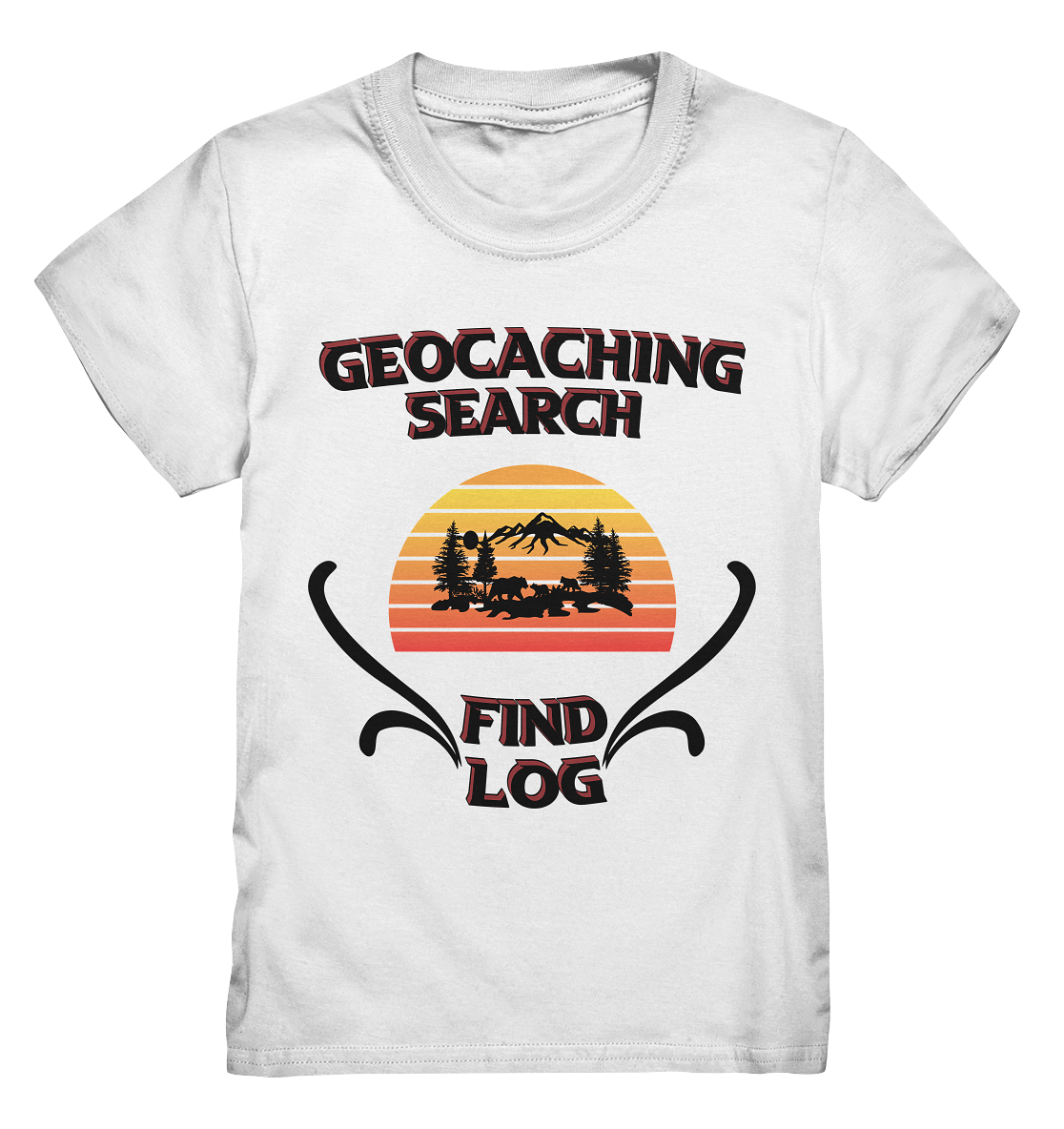 Geocaching, Suchen, Finden und Log, Geocaches - Kids Premium Shirt