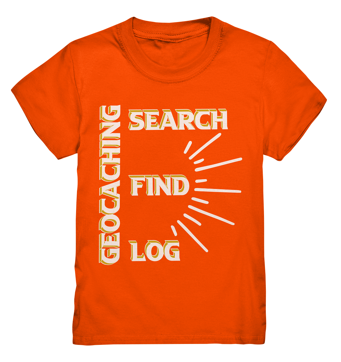 Geocaching-SEARCH-FIND-LOG, Cache Helles Disign - Kids Premium Shirt