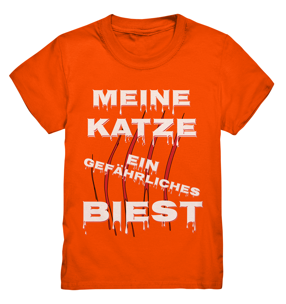 Meine Katze - Ein gefährliches Biest - Statement - Streetwear - Kids Premium Shirt