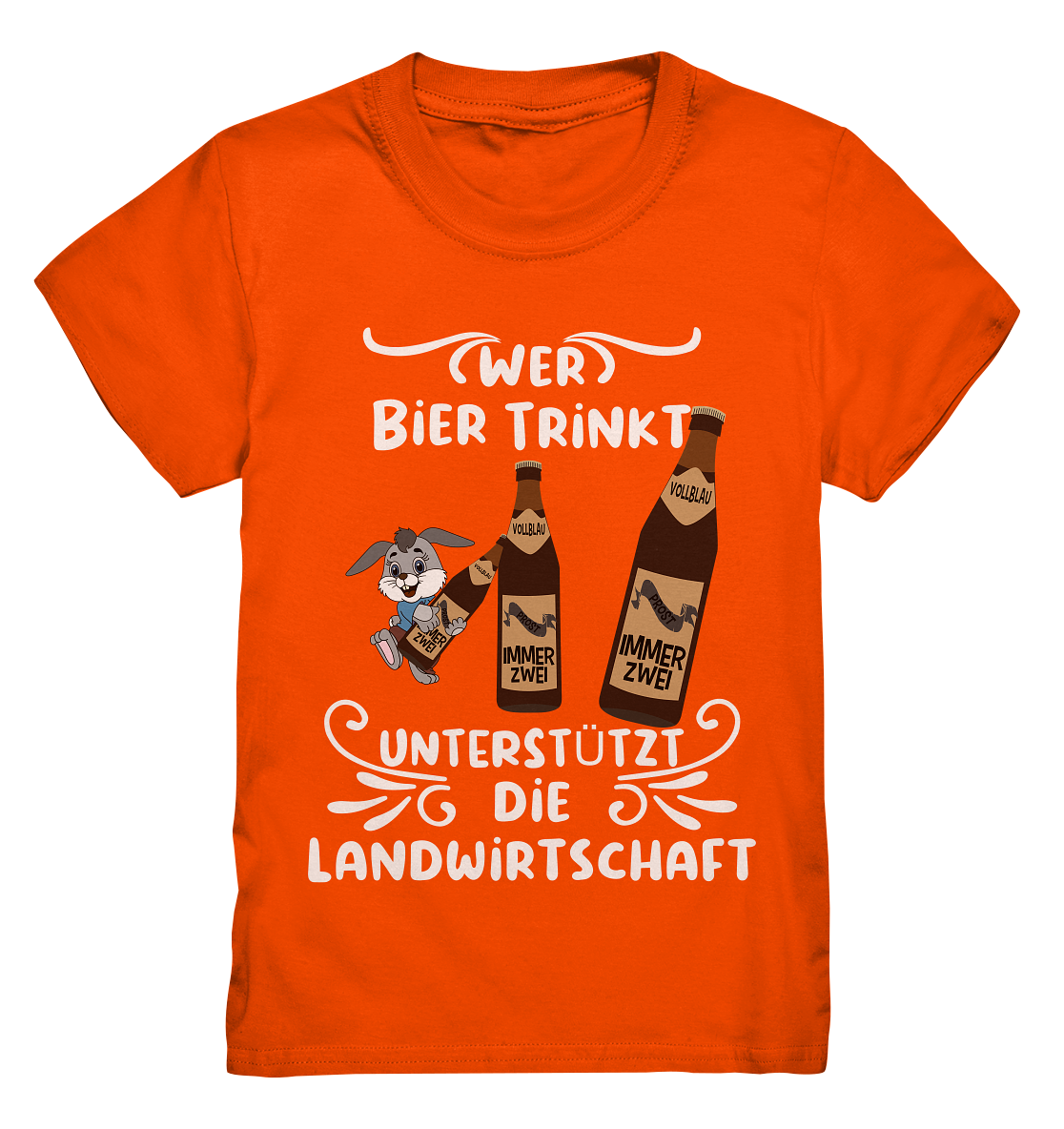 Wer Bier trinkt unterstützt die Landwirtschaft, Party- Shirt - Kids Premium Shirt