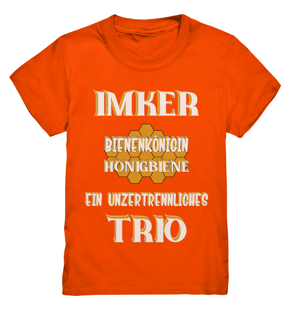 Imker- Bienenkönigin und Honigbiene, einTeam, Pfleger und Schützer von Bienen - Kids Premium Shirt