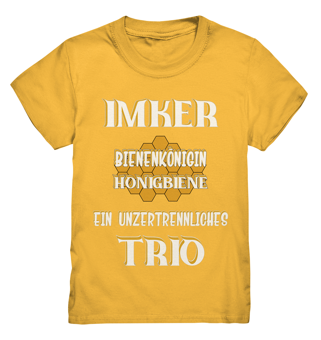 Imker- Bienenkönigin und Honigbiene, einTeam, Pfleger und Schützer von Bienen - Kids Premium Shirt